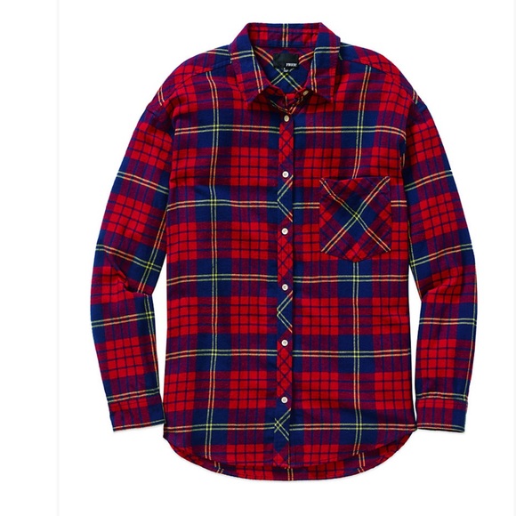 Wilfred Free Tartan Flannel Button Down Longsleeve - Picture 6 of 8